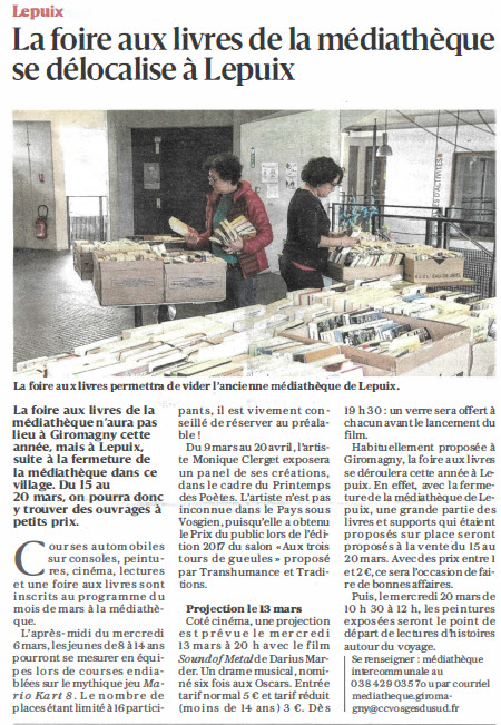 Disparition mediatheque